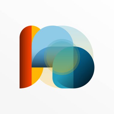 Yuvarlak üçgen çizgileri ve daireleri şekillendirir. Duvar kağıdı afişi arkaplanı veya iniş sayfası için Geometrik vektör çizimi