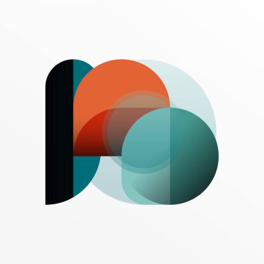 Yuvarlak üçgen çizgileri ve daireleri şekillendirir. Duvar kağıdı afişi arkaplanı veya iniş sayfası için Geometrik vektör çizimi