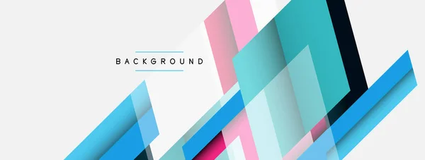 Background. Geometric diagonal square shapes and lines abstract composition. Vector illustration for wallpaper banner background or landing page — Stock Vector