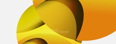 Yaratıcı geometrik duvar kağıdı. Asgari soyut arkaplan. Duvar kağıdı arkaplanı veya iniş sayfası için daire ve dalga kompozisyon vektör çizimi