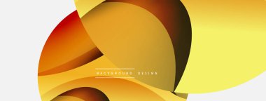 Yaratıcı geometrik duvar kağıdı. Asgari soyut arkaplan. Duvar kağıdı arkaplanı veya iniş sayfası için daire ve dalga kompozisyon vektör çizimi