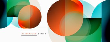 Geometrik asgari duvar kağıdı. Geometrik şekiller. Duvar kağıdı afişi veya iniş sayfası için vektör illüstrasyonu