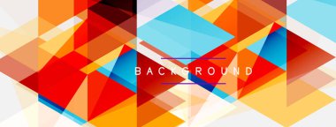 Renkli üçgen bileşimi, geometrik soyut arkaplan. Tekno veya iş konsepti, duvar kağıdı, afiş, arkaplan, iniş sayfası deseni
