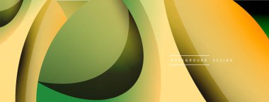 Yaratıcı geometrik duvar kağıdı. Asgari soyut arkaplan. Duvar kağıdı arkaplanı veya iniş sayfası için daire ve dalga kompozisyon vektör çizimi