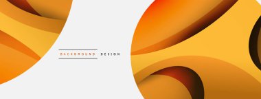 Yaratıcı geometrik duvar kağıdı. Asgari soyut arkaplan. Duvar kağıdı arkaplanı veya iniş sayfası için daire ve dalga kompozisyon vektör çizimi