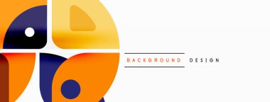 Çizgiler, kareler, daireler ve üçgenler. Duvar kağıdı, pankart, arkaplan, sunum veya iniş sayfası için Geometrik soyut arkaplan