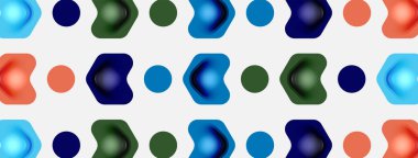 Beyaz arka planda renkli ok şekilleri. Minimum geometrik soyut arkaplan. Duvar kağıdı afişi veya iniş sayfası için vektör illüstrasyonu