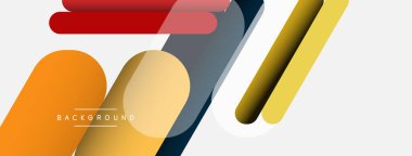 Soyut arkaplan. Yuvarlak şekiller, gri arkaplanda çizgiler. Duvar kağıdı afişi veya iniş sayfası için vektör illüstrasyonu