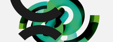 Soyut arkaplanı çember içine al. Duvar kağıdı afişi arkaplan kartı veya iniş sayfası için vektör illüstrasyonu