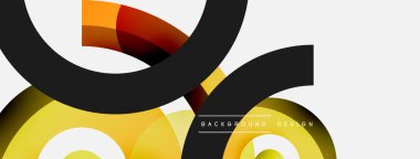 Soyut arkaplanı çember içine al. Duvar kağıdı afişi arkaplan kartı veya iniş sayfası için vektör illüstrasyonu