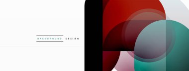 Yuvarlak üçgen çizgileri ve daireleri şekillendirir. Duvar kağıdı afişi arkaplanı veya iniş sayfası için Geometrik vektör çizimi