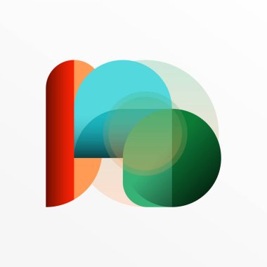 Yuvarlak üçgen çizgileri ve daireleri şekillendirir. Duvar kağıdı afişi arkaplanı veya iniş sayfası için Geometrik vektör çizimi