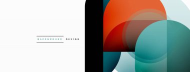 Yuvarlak üçgen çizgileri ve daireleri şekillendirir. Duvar kağıdı afişi arkaplanı veya iniş sayfası için Geometrik vektör çizimi