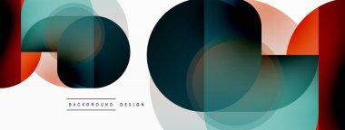 Geometrik asgari duvar kağıdı. Geometrik şekiller. Duvar kağıdı afişi veya iniş sayfası için vektör illüstrasyonu