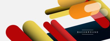 Soyut arkaplan. Yuvarlak şekiller, gri arkaplanda çizgiler. Duvar kağıdı afişi veya iniş sayfası için vektör illüstrasyonu