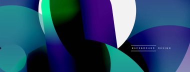 Soyut arkaplanı çember içine al. Duvar kağıdı afişi arkaplan kartı veya iniş sayfası için vektör illüstrasyonu