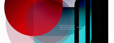 Yaratıcı geometrik duvar kağıdı. Asgari çember üçgen ve kare çizgi soyut arkaplan. Duvar kağıdı afişi veya iniş sayfası için vektör illüstrasyonu