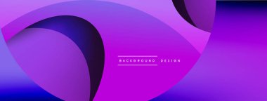 Yaratıcı geometrik duvar kağıdı. Asgari soyut arkaplan. Duvar kağıdı arkaplanı veya iniş sayfası için daire ve dalga kompozisyon vektör çizimi