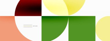 Güzel soyut bir arka plan. Çemberler, üçgen şekiller ve kareler. Duvar kağıdı, pankart, arkaplan veya iniş için en küçük geometrik şablon