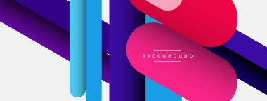 Soyut arkaplan. Yuvarlak şekiller, gri arkaplanda çizgiler. Duvar kağıdı afişi veya iniş sayfası için vektör illüstrasyonu