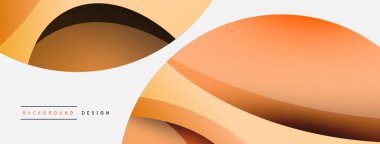 Yaratıcı geometrik duvar kağıdı. Asgari soyut arkaplan. Duvar kağıdı arkaplanı veya iniş sayfası için daire ve dalga kompozisyon vektör çizimi