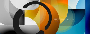 Geometrik asgari duvar kağıdı. Geometrik şekiller. Duvar kağıdı afişi veya iniş sayfası için vektör illüstrasyonu