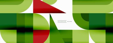 Minimum geometrik soyut arkaplan. Çember kare ve üçgen tasarım. Duvar kağıdı, afiş, arkaplan veya iniş için moda tekno iş şablonu