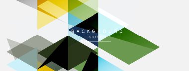 Renkli üçgen bileşimi, geometrik soyut arkaplan. Tekno veya iş konsepti, duvar kağıdı, afiş, arkaplan, iniş sayfası deseni