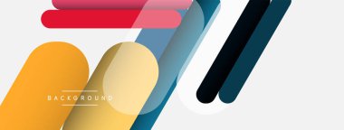 Soyut arkaplan. Yuvarlak şekiller, gri arkaplanda çizgiler. Duvar kağıdı afişi veya iniş sayfası için vektör illüstrasyonu