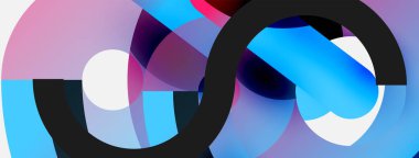 Soyut arkaplanı çember içine al. Duvar kağıdı afişi arkaplan kartı veya iniş sayfası için vektör illüstrasyonu