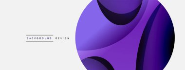 Yaratıcı geometrik duvar kağıdı. Asgari soyut arkaplan. Duvar kağıdı arkaplanı veya iniş sayfası için daire ve dalga kompozisyon vektör çizimi