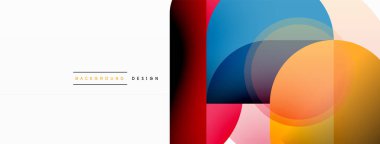 Yuvarlak üçgen çizgileri ve daireleri şekillendirir. Duvar kağıdı afişi arkaplanı veya iniş sayfası için Geometrik vektör çizimi