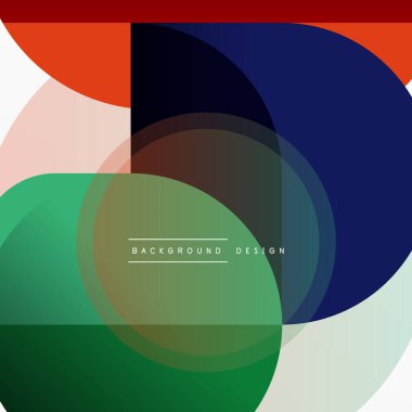 Yaratıcı geometrik duvar kağıdı. Asgari çember üçgen ve kare çizgi soyut arkaplan. Duvar kağıdı afişi veya iniş sayfası için vektör illüstrasyonu