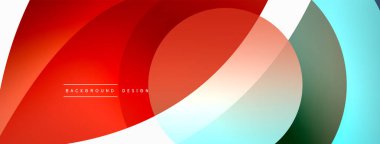 Yaratıcı geometrik duvar kağıdı. Asgari soyut arkaplan. Duvar kağıdı arkaplanı veya iniş sayfası için daire dalga ve yuvarlak şekiller kompozisyon vektör çizimi