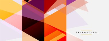 Renkli üçgen bileşimi, geometrik soyut arkaplan. Tekno veya iş konsepti, duvar kağıdı, afiş, arkaplan, iniş sayfası deseni