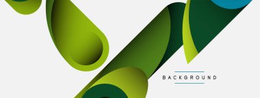 Soyut arkaplan. Minimum geometrik daireler ve koyu gölgeli yuvarlak şekiller. Duvar kağıdı afişi veya arkaplan için moda teknoloji iş şablonu