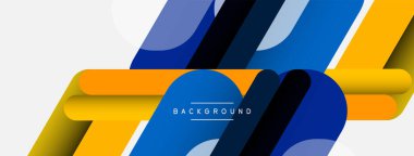 Soyut arkaplan. Yuvarlak şekiller, gri arkaplanda çizgiler. Duvar kağıdı afişi veya iniş sayfası için vektör illüstrasyonu