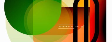 Yaratıcı geometrik duvar kağıdı. Asgari çember üçgen ve kare çizgi soyut arkaplan. Duvar kağıdı afişi veya iniş sayfası için vektör illüstrasyonu