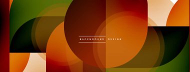 Yaratıcı geometrik duvar kağıdı. Asgari çember üçgen ve kare çizgi soyut arkaplan. Duvar kağıdı afişi veya iniş sayfası için vektör illüstrasyonu