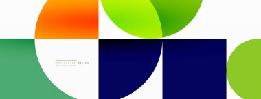 Güzel soyut bir arka plan. Çemberler, üçgen şekiller ve kareler. Duvar kağıdı, pankart, arkaplan veya iniş için en küçük geometrik şablon