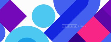 Minimum geometrik soyut arkaplan. Çember kare ve üçgen tasarım. Duvar kağıdı, afiş, arkaplan veya iniş için moda tekno iş şablonu