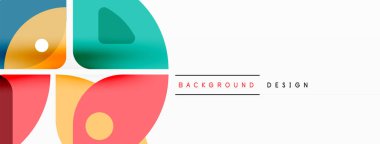 Çizgiler, kareler, daireler ve üçgenler. Duvar kağıdı, pankart, arkaplan, sunum veya iniş sayfası için Geometrik soyut arkaplan