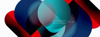 Geometrik asgari duvar kağıdı. Geometrik şekiller. Duvar kağıdı afişi veya iniş sayfası için vektör illüstrasyonu