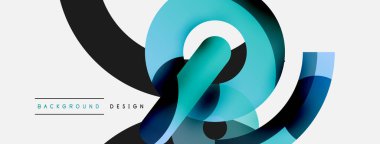 Soyut arkaplanı çember içine al. Duvar kağıdı afişi arkaplan kartı veya iniş sayfası için vektör illüstrasyonu