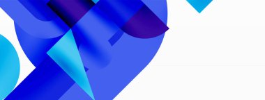 Çember ve kare geometrik arkaplan. Duvar kağıdı, pankart, arkaplan ya da iniş için üçgen ve kareli yuvarlak şekiller