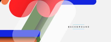 Soyut arkaplan. Yuvarlak şekiller, gri arkaplanda çizgiler. Duvar kağıdı afişi veya iniş sayfası için vektör illüstrasyonu