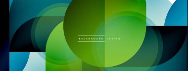 Yaratıcı geometrik duvar kağıdı. Asgari çember üçgen ve kare çizgi soyut arkaplan. Duvar kağıdı afişi veya iniş sayfası için vektör illüstrasyonu