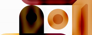 Yaratıcı geometrik duvar kağıdı. Asgari soyut arkaplan. Daire çizgileri, duvar kağıdı arkaplanı veya iniş sayfası için kompozisyon vektör illüstrasyonunu kareler