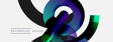 Soyut arkaplanı çember içine al. Duvar kağıdı afişi arkaplan kartı veya iniş sayfası için vektör illüstrasyonu