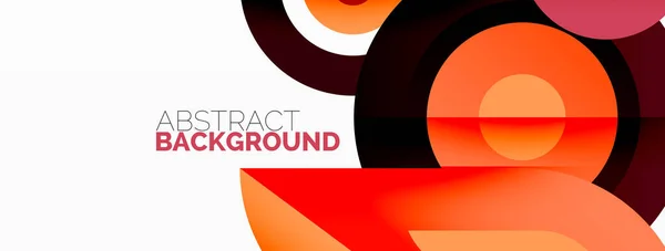 Ringen en cirkels geometrische abstracte achtergrond voor behang, banner, achtergrond — Stockvector